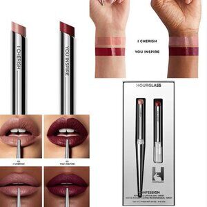 Hourglass Ultra Slim Refillable Lipstick Duo Set~Full Size~Discontinued~New